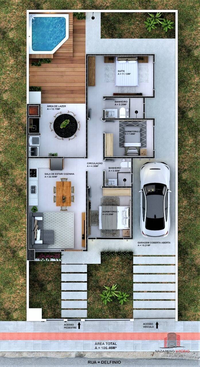 Casa à venda com 3 quartos, 106m² - Foto 4